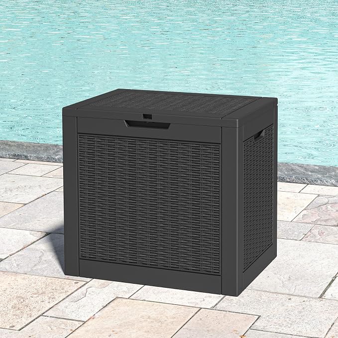 30 Gallon Outdoor Storage Deck Box Waterproof, Garden Tool, Backyard Cushion - Image 7