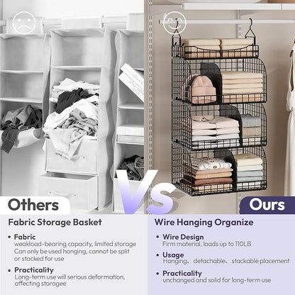 SWTYMIKI Hanging Closet Organizer Storage - Image 6