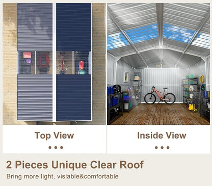 10x12 FT Outdoor Metal Shed - Image 3