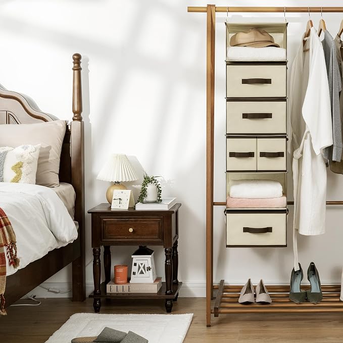 GRANNY SAYS Hanging Closet Organizers and Storage 6 Shelves, Closet Hanging - Image 9