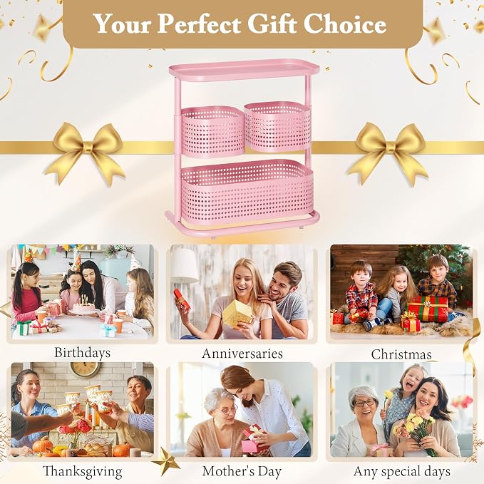 KINGRACK 3 Tier Bathroom Organizer Countertop, Rotating Desktop Skincare - Image 6