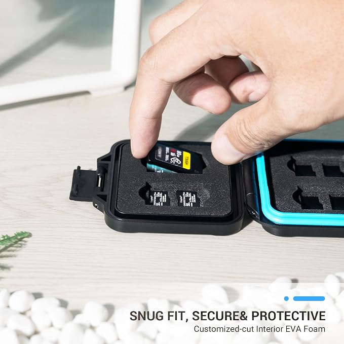 JJC 12 Slots Portable CFexpress Type A Card Case Holder, Water-Resistant and - Image 3