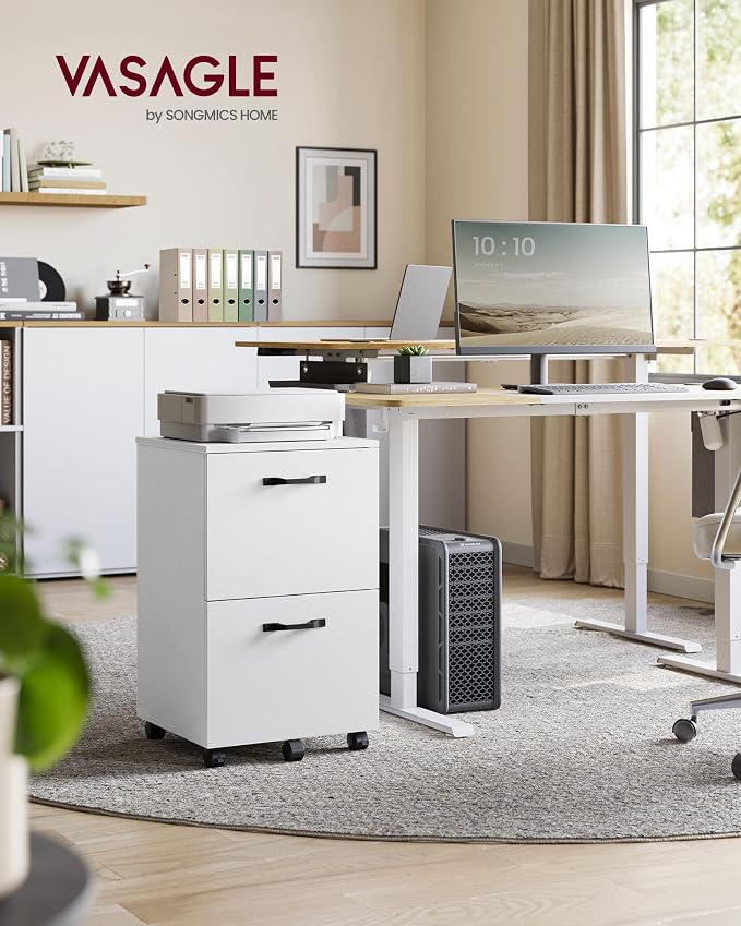 VASAGLE 2-Drawer File Cabinet, Small Rolling Filing Cabinet - Image 2
