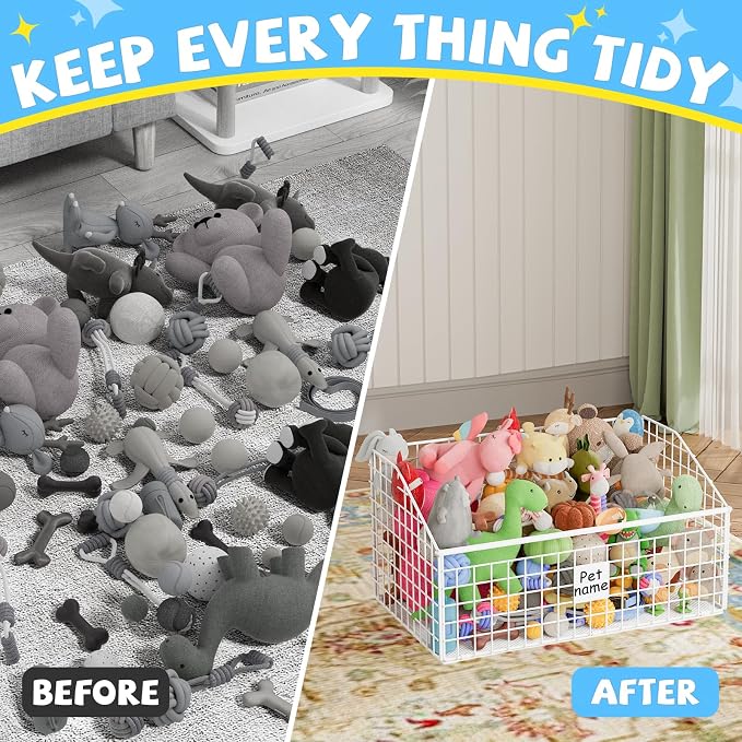 Indestructible Dog Toy basket, Large Toy Box - Image 5