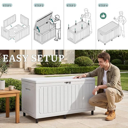 YITAHOME 90 Gallon Outdoor Storage Box - Image 9