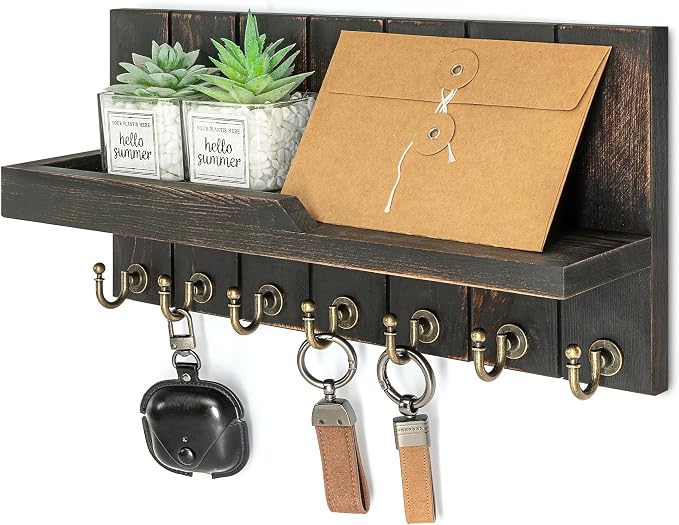 Rebee Vision Farmhouse Key Holder Wall Mount by REBEEVISION