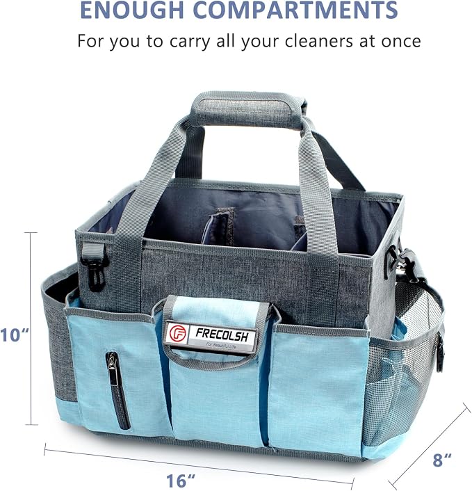 Large Cleaning Caddy for Cleaning Suppliers Organizer, Wearable Cleaing Bag - Image 5