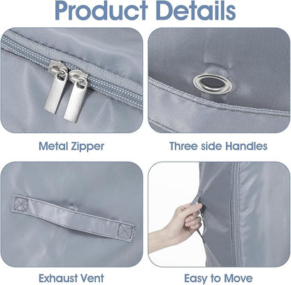 2 PCS 3-Layer Ultra Space Saving Zipper Compression Storage Bags Large Capacity - Image 6