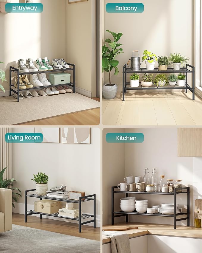 SONGMICS Metal Shoe Rack, Free Standing Shoe Organizer - Image 6