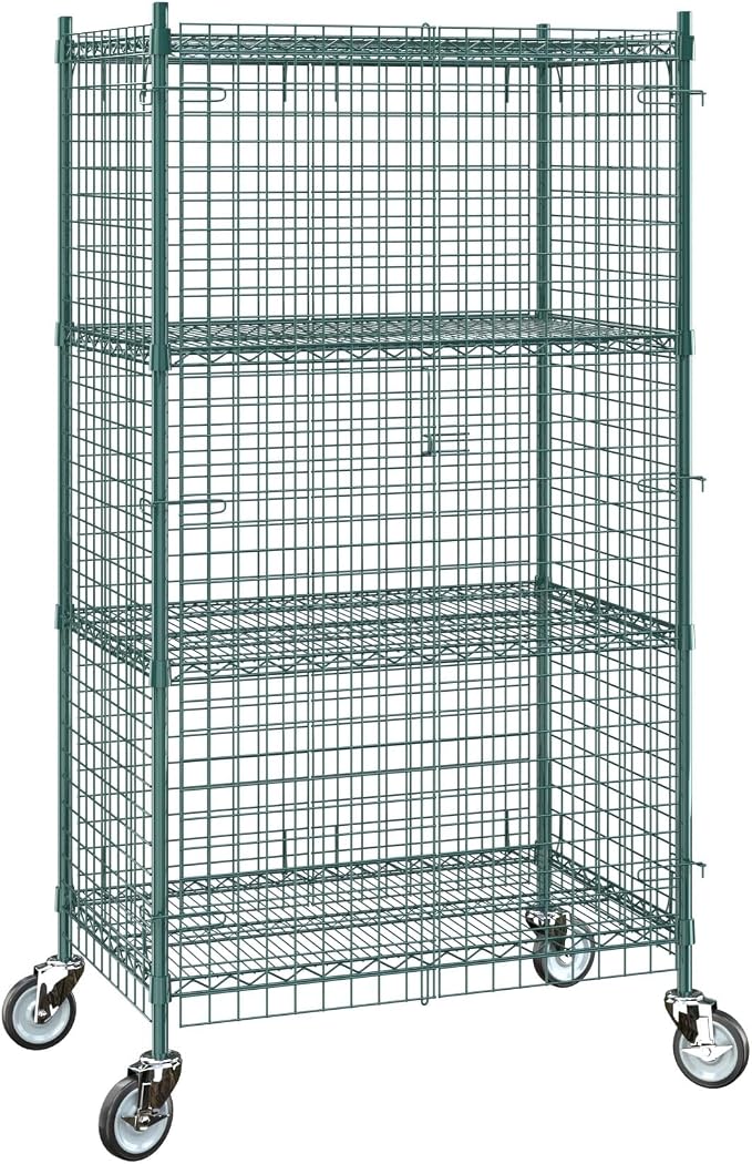 24"x36"x70" Metal Wire Green Security Heavy Duty Commercial NSF Certified - Image 3