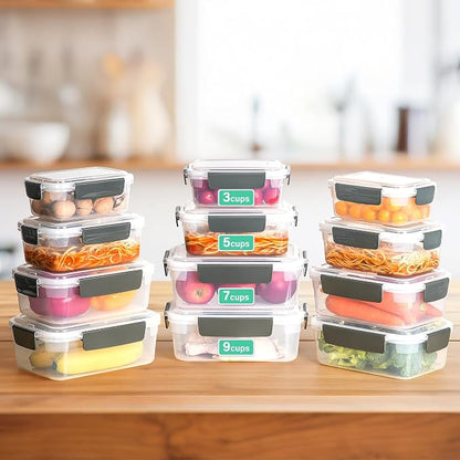 YORY 3 cup Plastic Food Storage Containers - Image 4