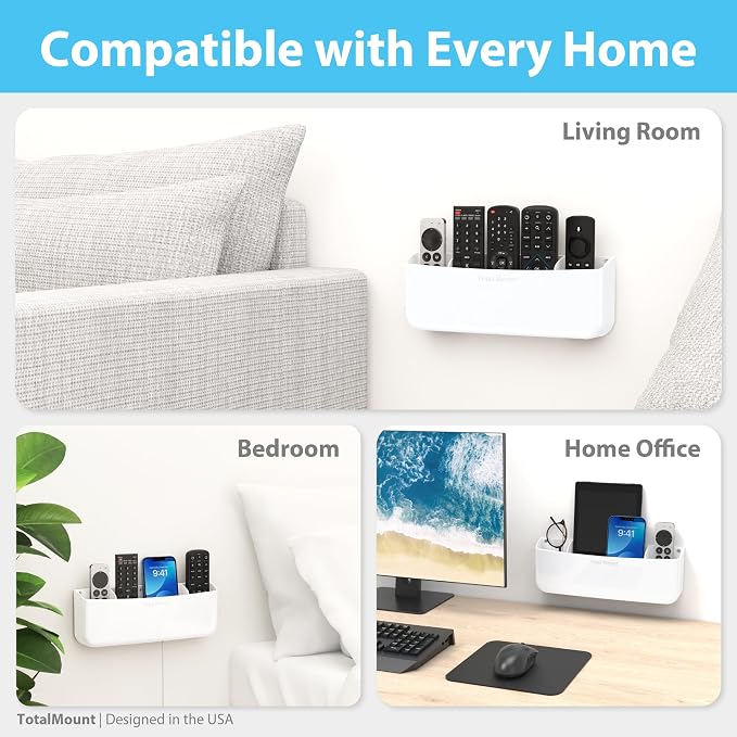 TotalMount Hole-Free Remote Holder – Eliminates The Need to Drill Holes in Your - Image 6