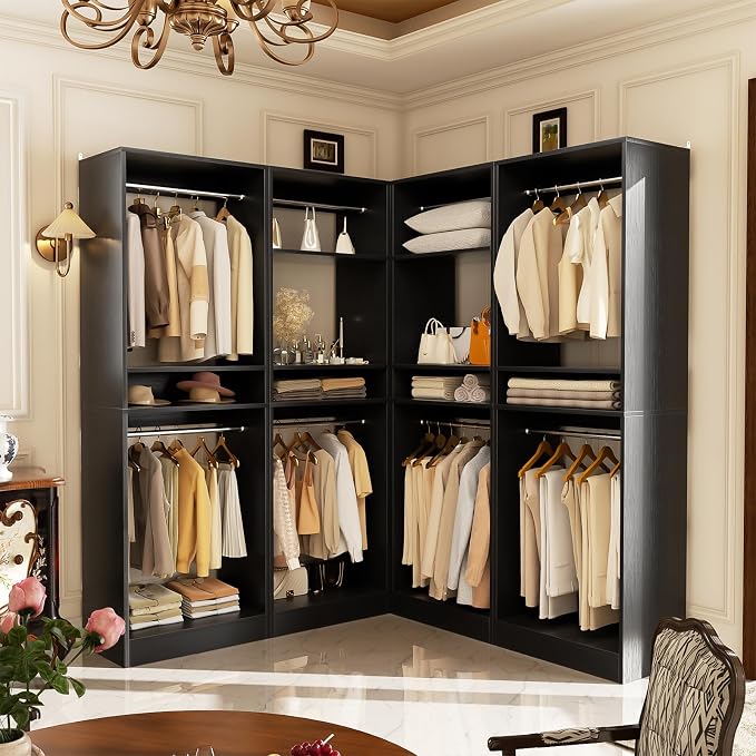 Unikito 100 Inch Large Closet System, 8.3FT Wood Closet Organizer Kit - Image 4