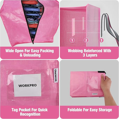 WORKPRO 6 Pack Extra Large Moving Bags - Image 5