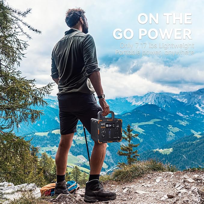 300W Portable Power Station, Solar Generator 259Wh, 000mAh LiFePO4 Battery - Image 7