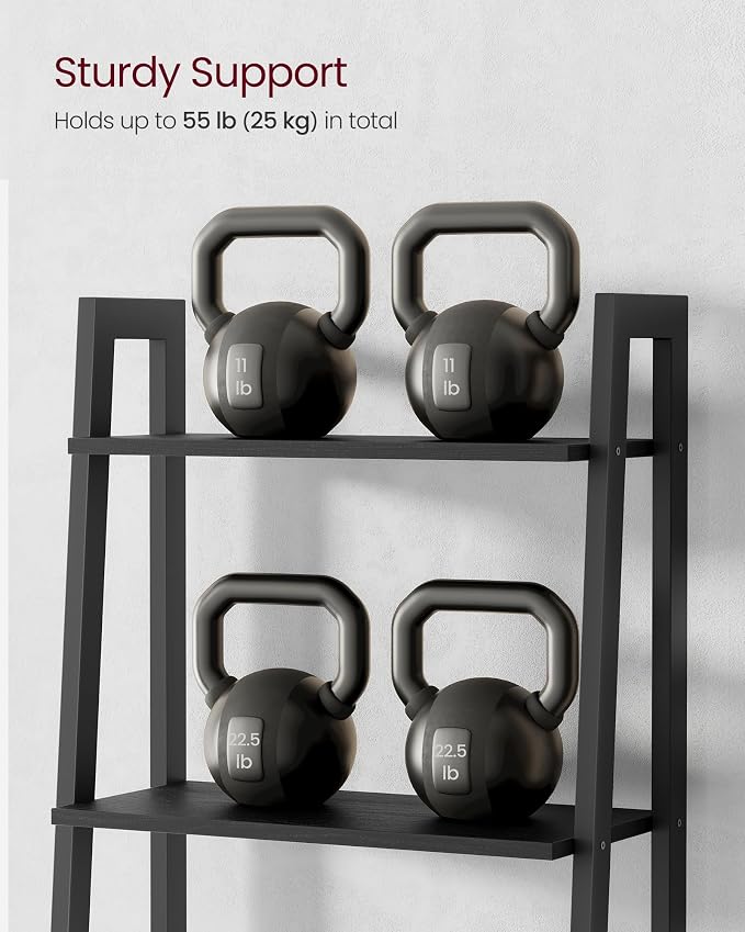 VASAGLE Ladder Shelf, 5-Tier Bookshelf, Storage Rack, Bookcase - Image 7