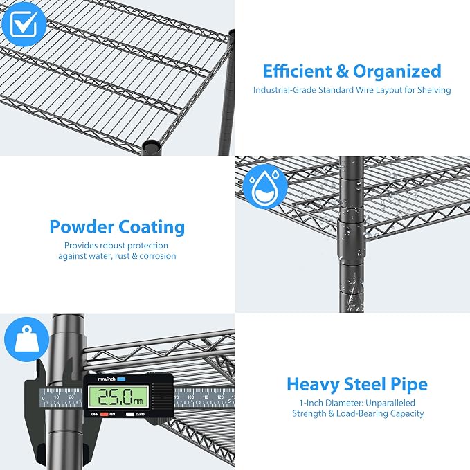Homdox Heavy Duty Metal Shelves - Image 7