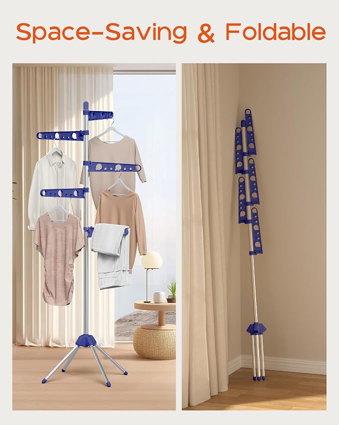 CASAMAYA Clothes Drying Rack Foldable, 70.9 inch Tripod Drying Rack - Image 3