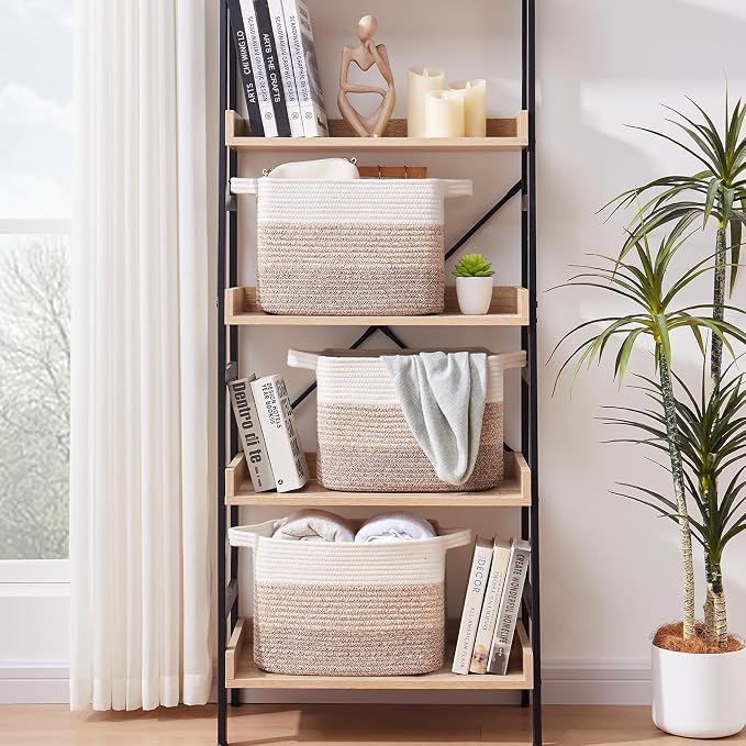 Storage Basket for Organizing, Woven Baskets for Storage, Rectangle Decorative - Image 4