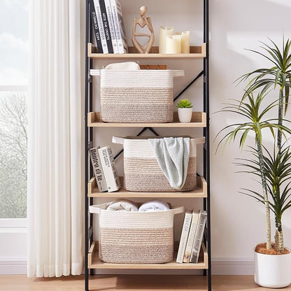 Storage Basket for Organizing, Woven Baskets for Storage, Rectangle Decorative - Image 4