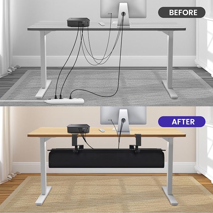 Under Desk Cable Management Tray Storage - Image 6