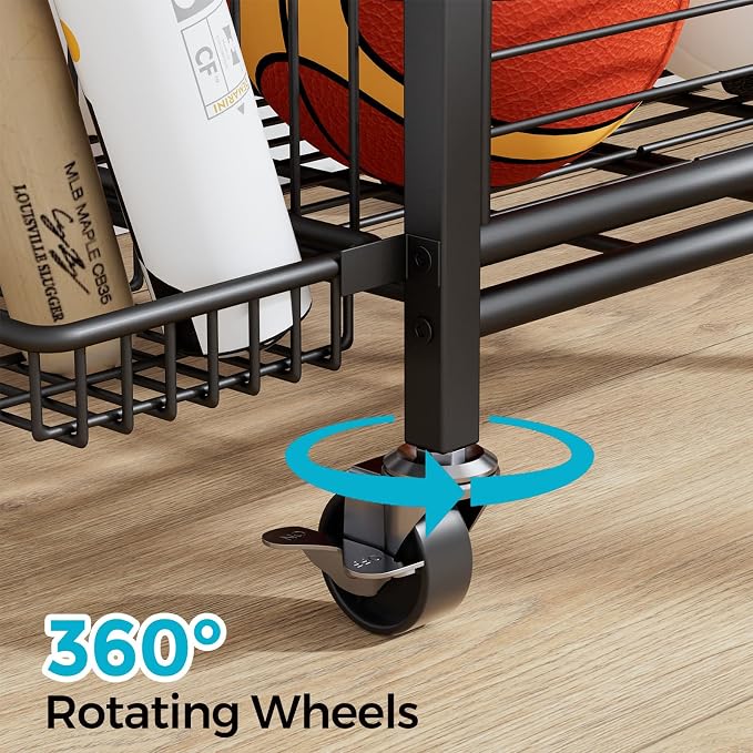 Sports Equipment & Toy Storage Rack - Image 9