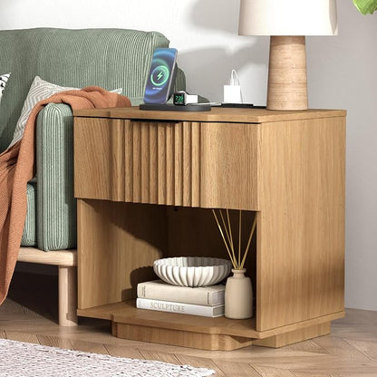 Yechen Fluted Nightstands Set of 2 - Image 9