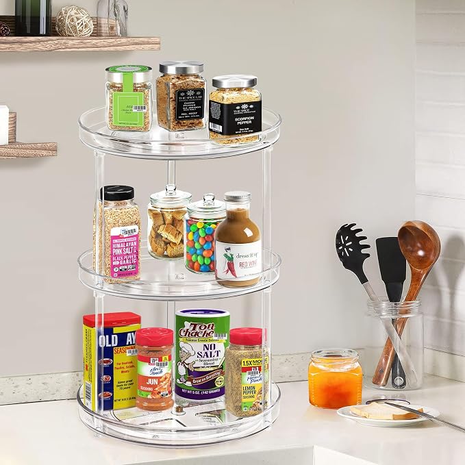 3 Tier Lazy Susan Bathroom Organizer - Image 4