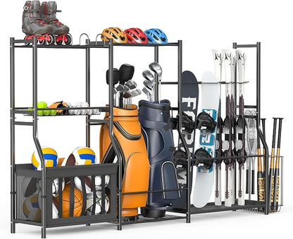 WALMANN Garage Sports Equipment Organizer Stand, Freestanding Ski & Snowboard by WALMANN