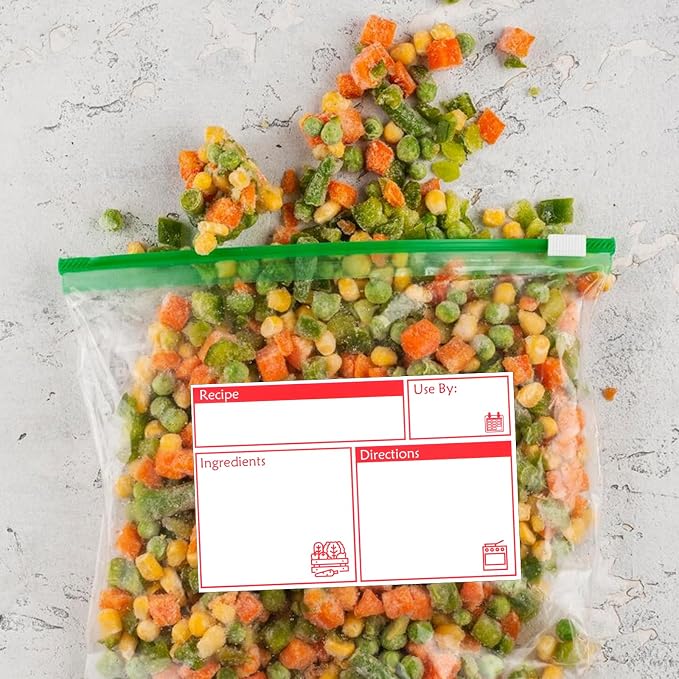 100pcs Labels for Freezer Bags Freezer Meal Labels - Image 7