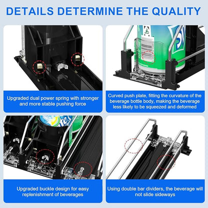Drink Organizer for Fridge, Upgrade Soda Can Dispenser for Refrigerator - Image 6
