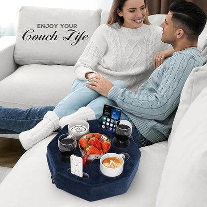 Couch Cup Holder Pillow, Couch Drink Holder, Octagon Couch Caddy - Image 7