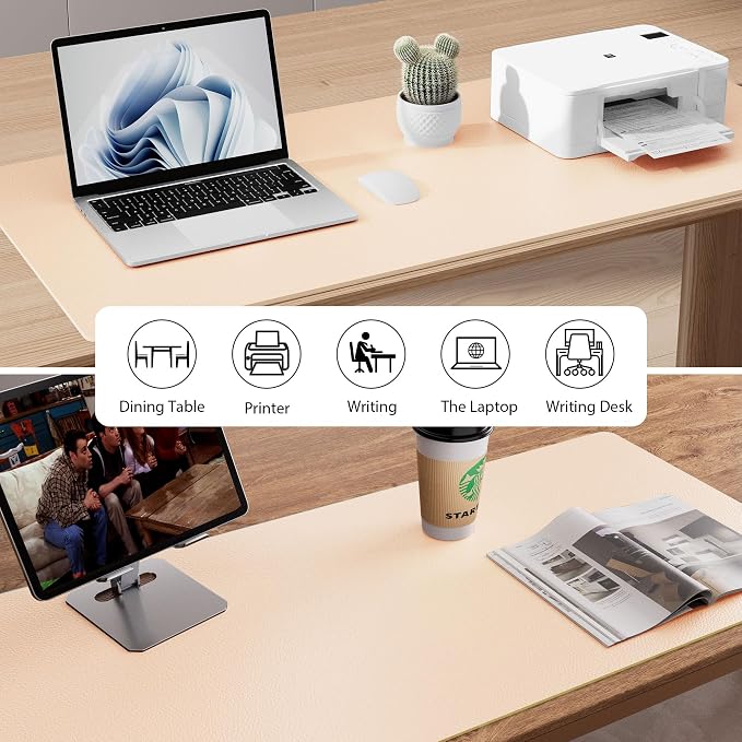 Aothia Large PU Leather Desk Pad Protector – Non-Slip Mouse Pad & Writing Mat - Image 5