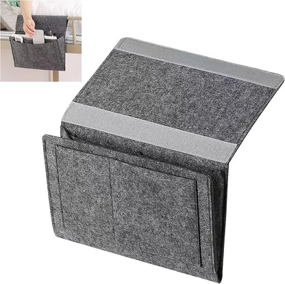 Bedside Caddy, 5 Pockets Felt Bedside Storage Organizer, Hanging Storage by GMYIAK