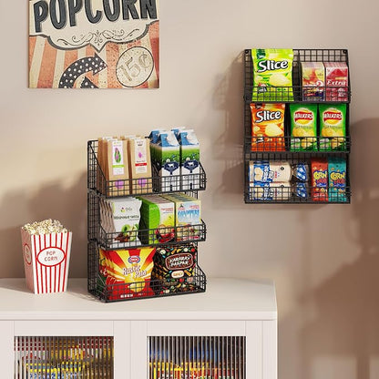 X-cosrack 3 Tier Large Stackable Snack Organizer - Image 3