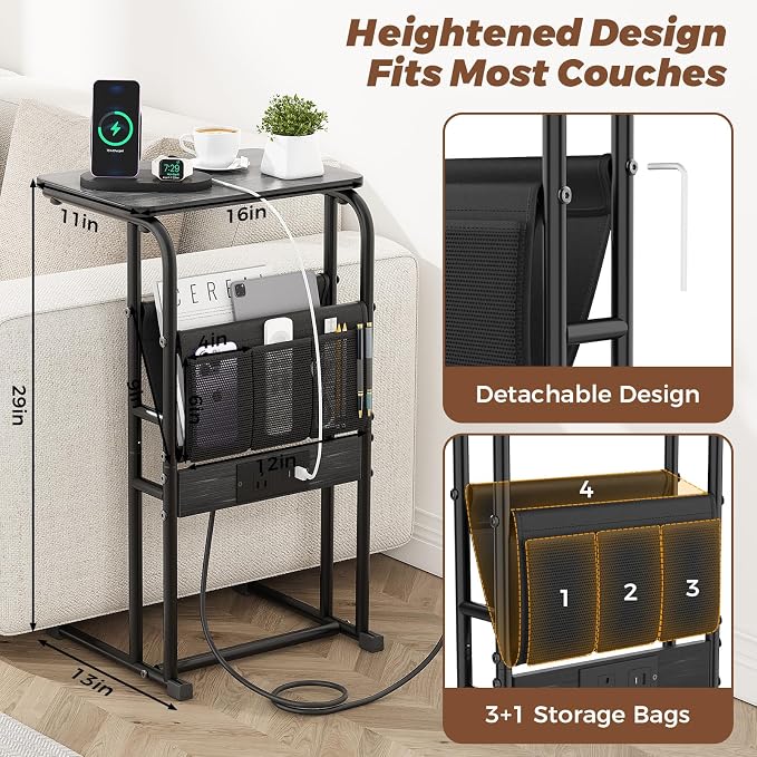 Olldide C-Shaped End Table - Image 2