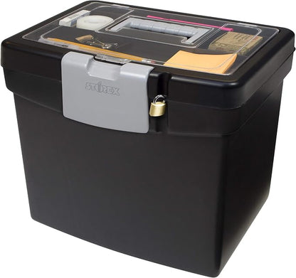 Storex File Storage Box Translucent Storage Lid by Storex