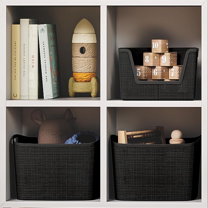 Curver Set of 2 XL 30.5L Jute Decorative Plastic Organization and Storage - Image 5