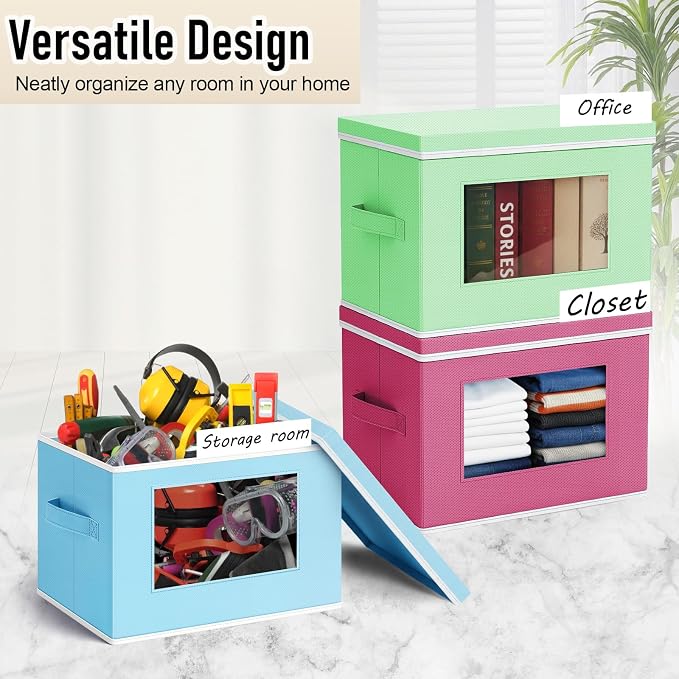 Threehoney 10 Pcs Fabric Storage Cubes - Image 4