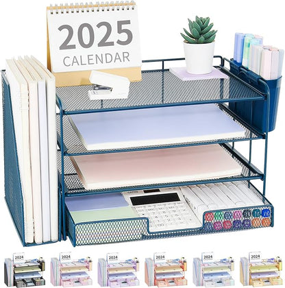 OPNICE Desk Organizer, 4-Tier Desktop File Organizer by OPNICE