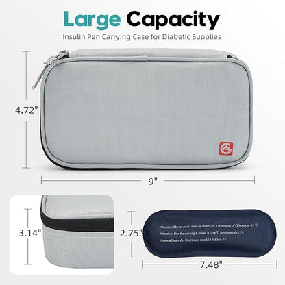 ALLCAMP Insulin Cooler Travel Case TSA Approved, Diabetic Medication Cooler Bag - Image 4
