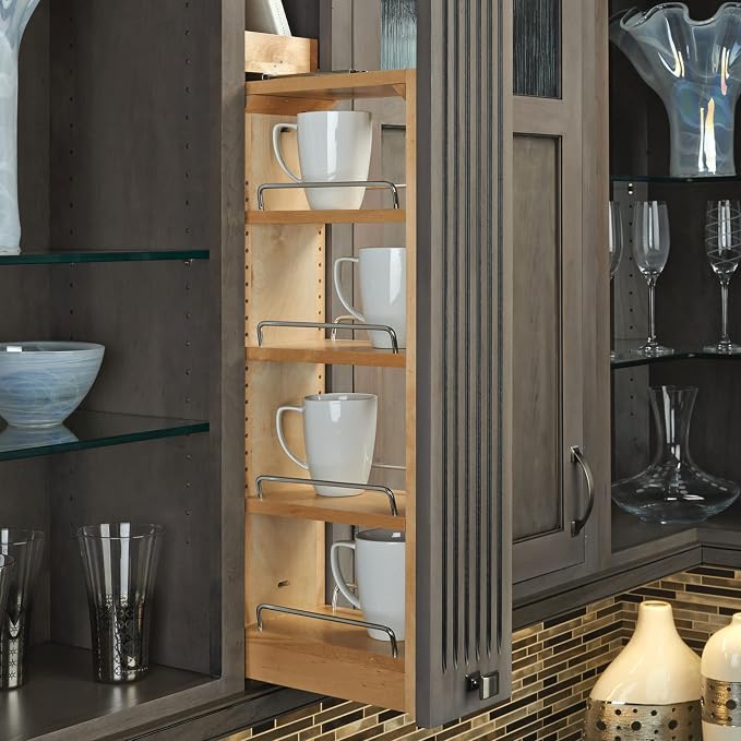 Rev-A-Shelf 6" W x 39" H Pull Out Quad Shelf Organizer - Image 2