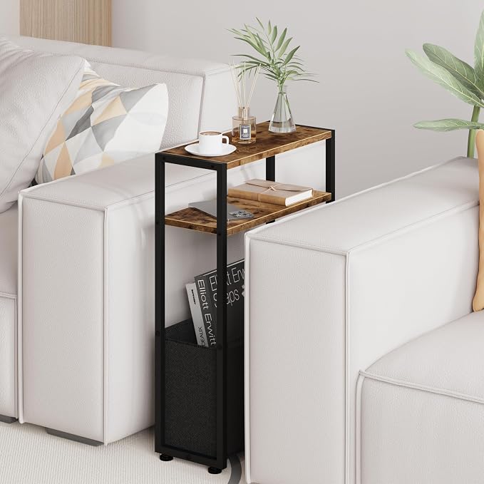 Narrow Side Table, Slim End Tables - Image 4