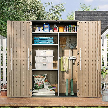 Aoxun Outdoor Storage Shed, 64 Cu.Ft Vertical Storage Sheds Outdoor - Image 7
