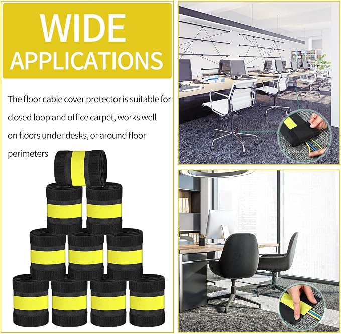 WILLBOND Carpet Cord Cover Cable Protector Floor Cover Cable Protector - Image 8