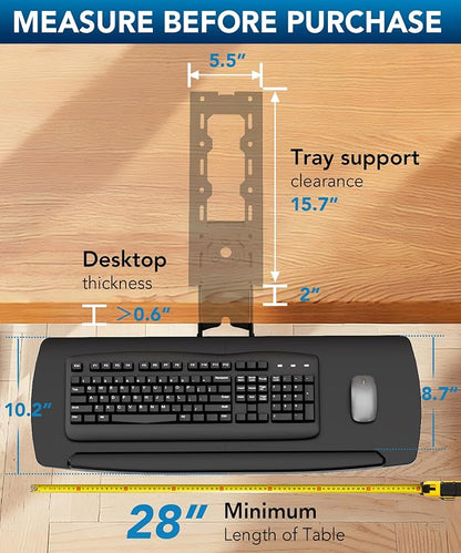 AX WABER Keyboard Tray Under Desk - Image 3