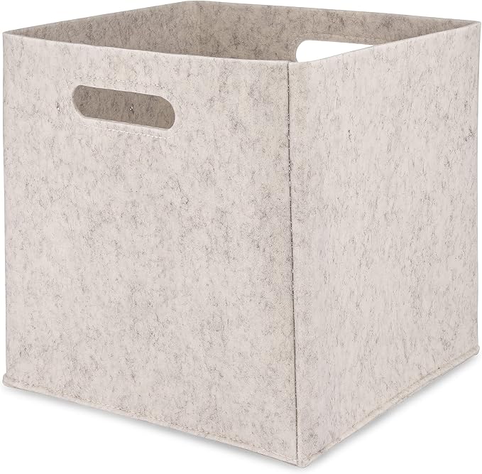 Parker Baby Felt Foldable Storage Cube Bin by ParkerBabyCo