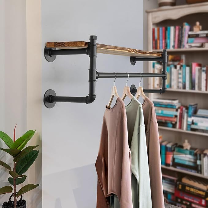 WEBI Wall Mounted Clothes Rack - Image 2
