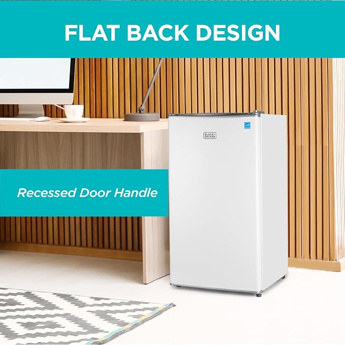 BLACK+DECKER 3.2 Cu. Ft. Compact Refrigerator, ENERGY STAR Certified Small - Image 6