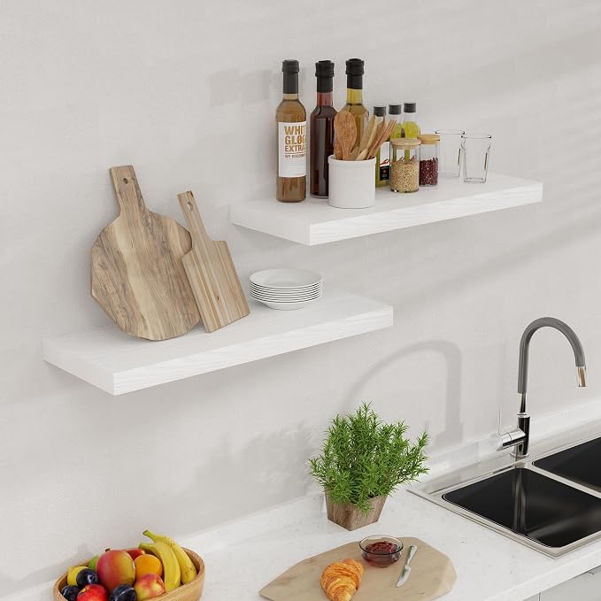 Black Floating Shelves 24 Inch Long 2 Pack - Image 5